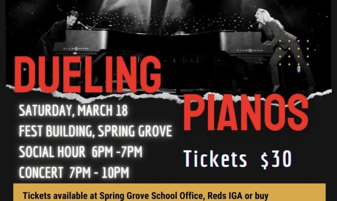 Post Photo for Spring Grove Music Boosters hosting Dueling Pianos