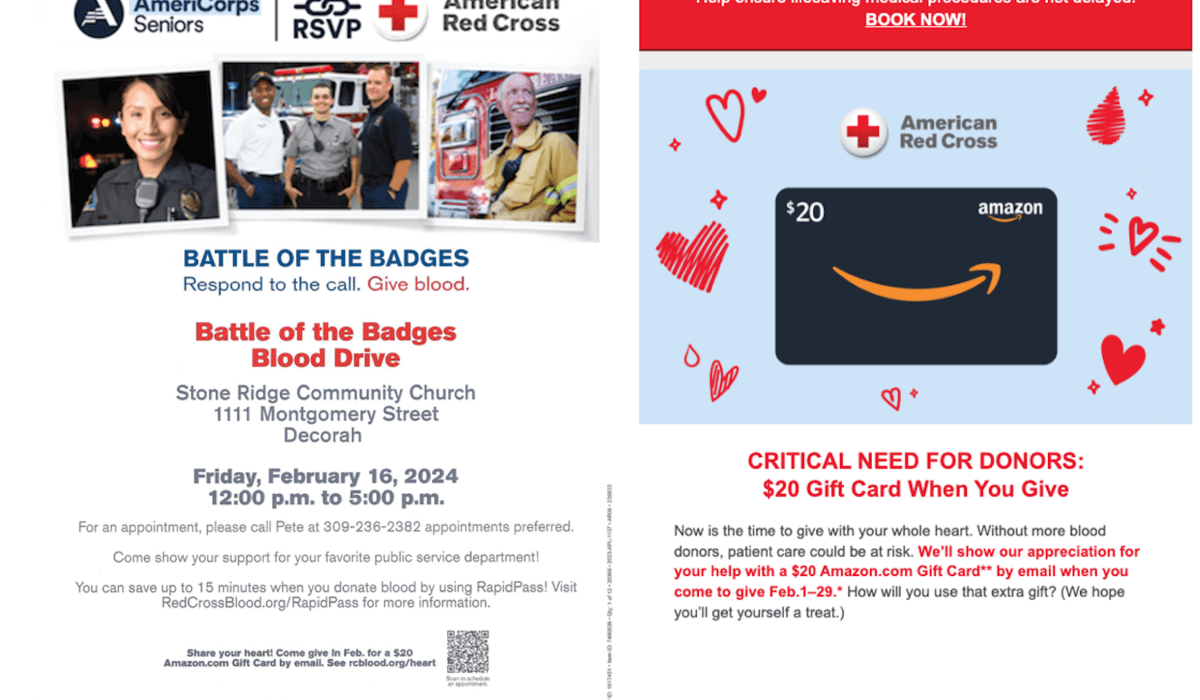 Post Photo for Upcoming Battle of the Badges Blood Drive