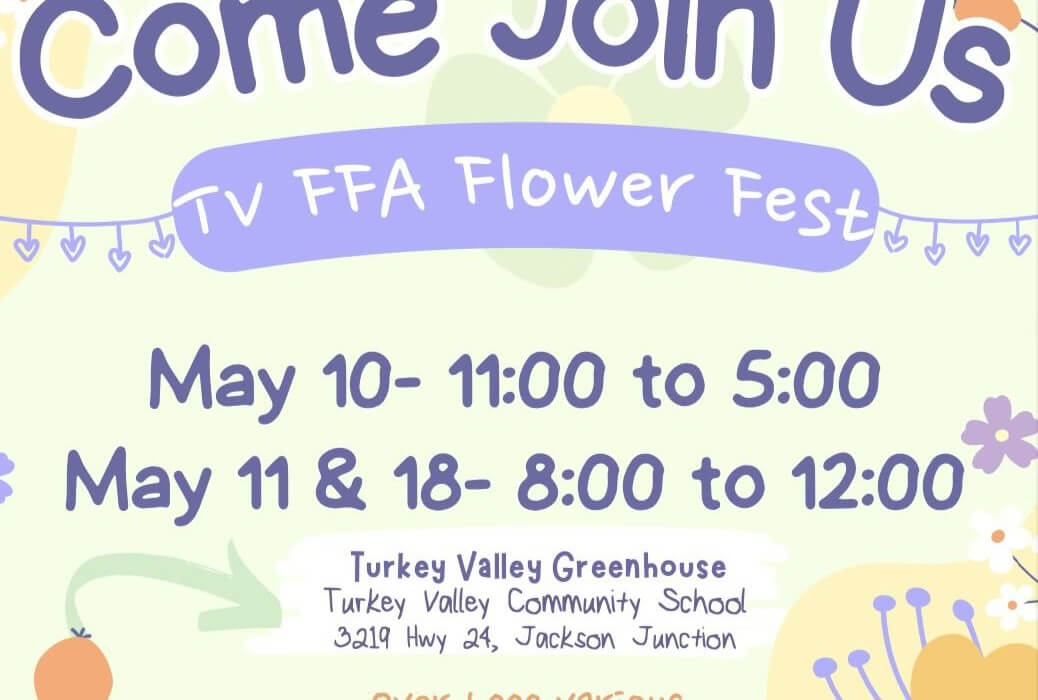 Post Photo for TV FFA Flower Fest May 10, 11, and 18th 2024